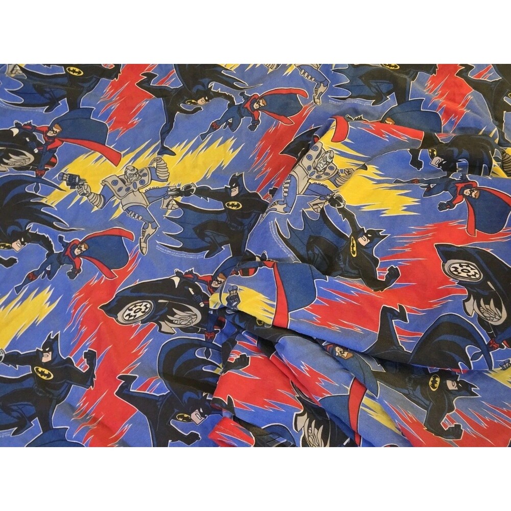 VTG Batman Twin Top Flat Sheet and Cover 1996 DC Comics Joker Robin Mr Freeze